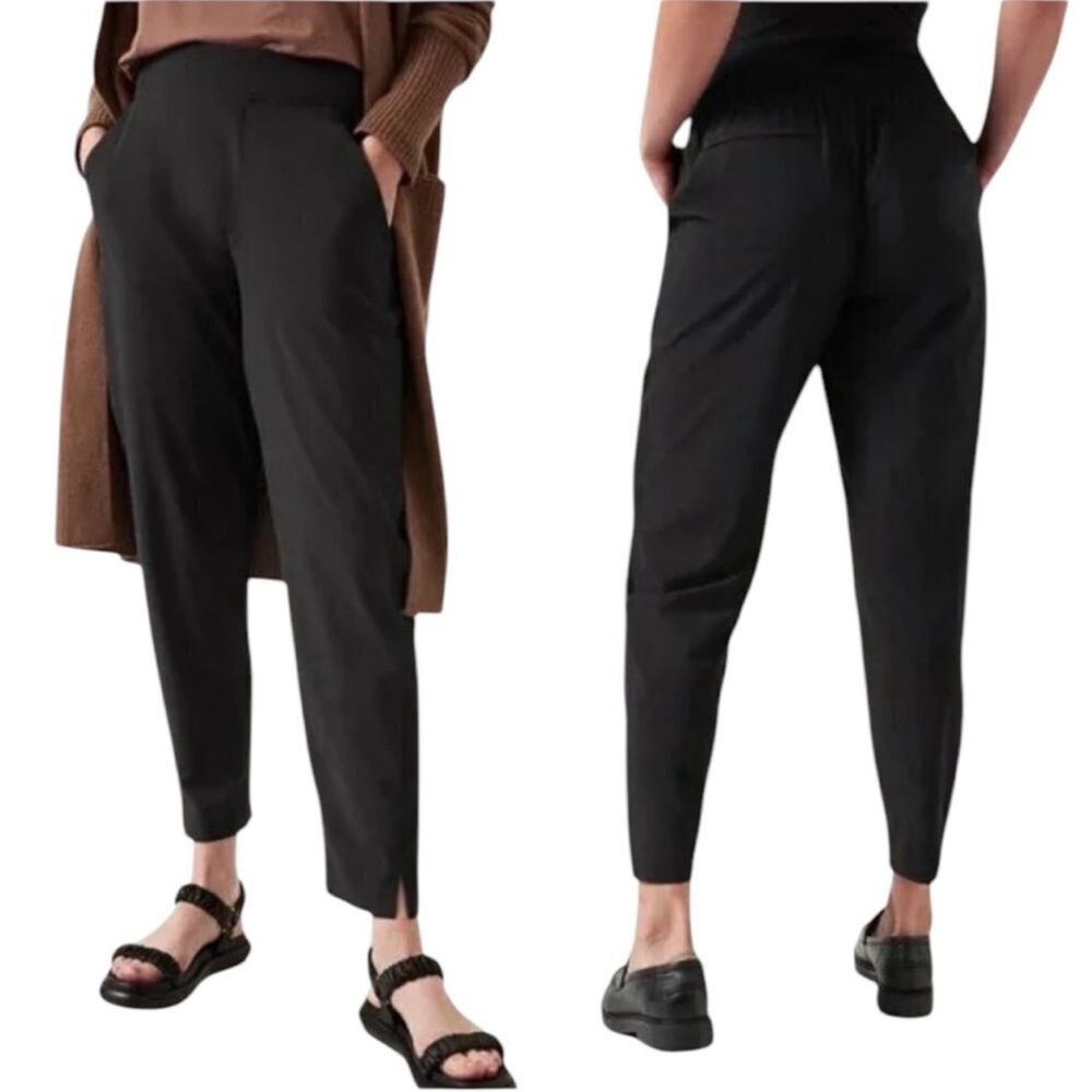 Athleta Brooklyn Ankle Pant Black 198671 Size 16 NWOT